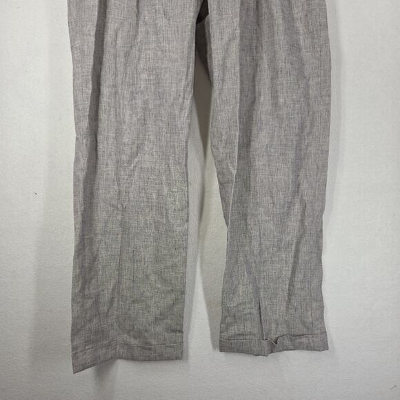Vintage Bill Blass Pants Mens 36x30 Gray Linen Made In Italy Dress Pant Pleated - Picture 6 of 14